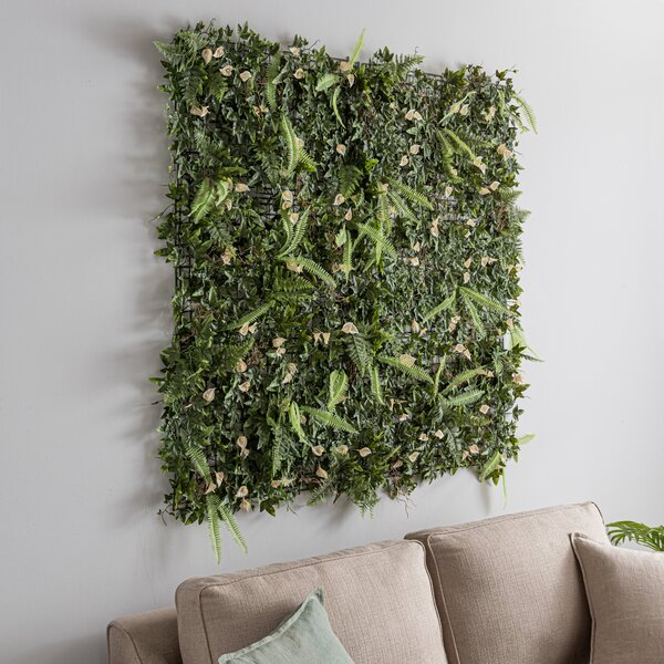 Artificial Lily and Mixed Foliage Flower Wall Panels