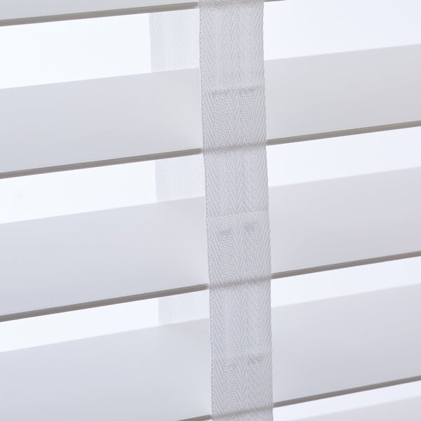 White 63mm Hardwood Shutter Effect Venetian Blind