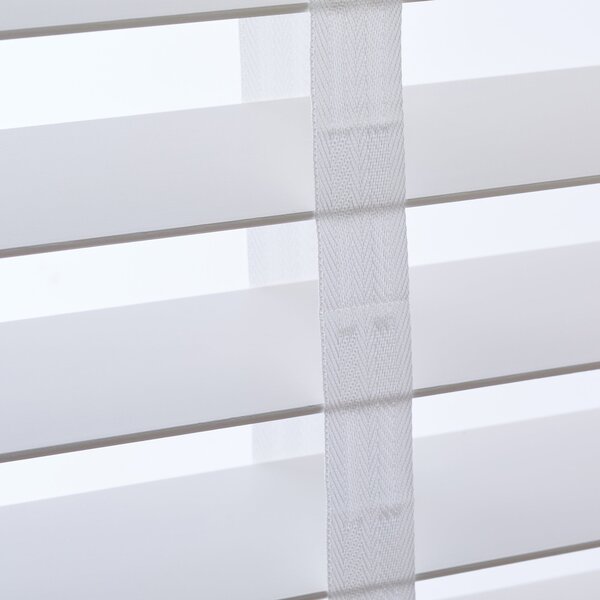 White 63mm Hardwood Shutter Effect Venetian Blind