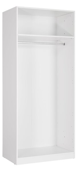 Euston Double Wardrobe, White