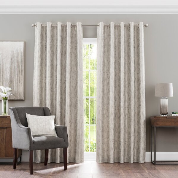 Linear Waves Eyelet Curtains