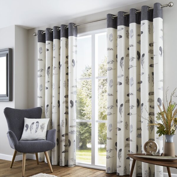 Idaho Feather Eyelet Curtains