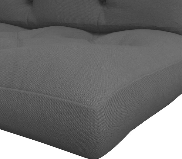 Outsunny 4-Piece Pallet Seat Cushions Back Pillows Replacement, Patio Chair Cushions Set for Indoor Outdoor, Charcoal Grey