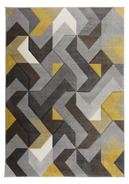 Hand Carved Aurora Geometric Rug