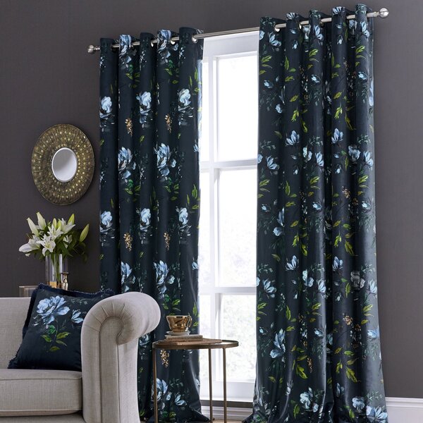 Charm Floral Eyelet Curtains