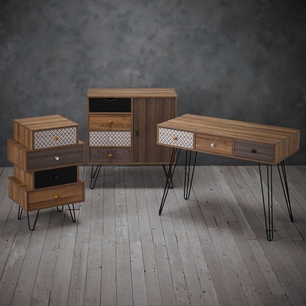 Casablanca 4 Drawer Chest, Dark Wood