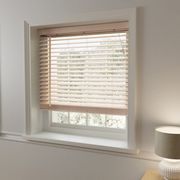 Oak Effect 50mm Slats Venetian Blind