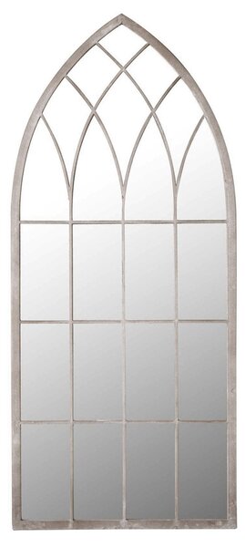 Chapel Distressed Arched Window Indoor Outdoor Full Length Wall Mirror