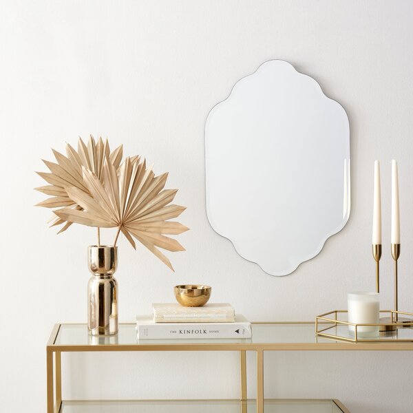 Frameless Decorative Mirror, 40x60cm Silver