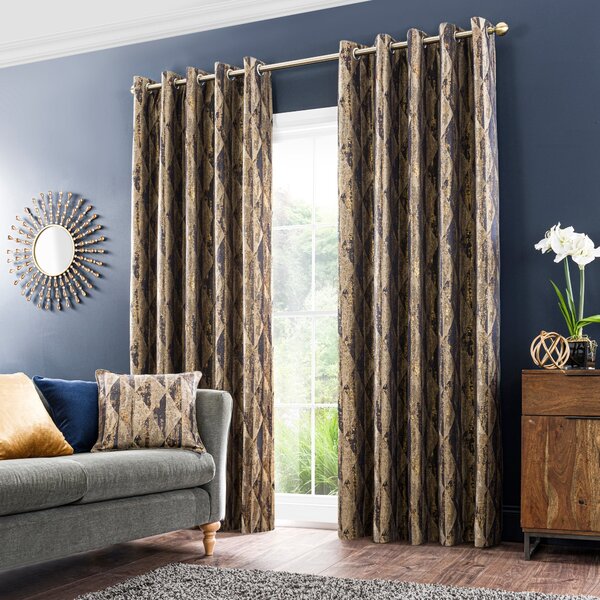 Luxor Metallic Eyelet Curtains