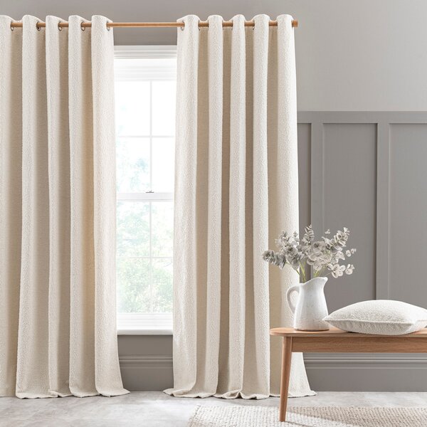 Churchgate Woodhouse Boucle Eyelet Curtains