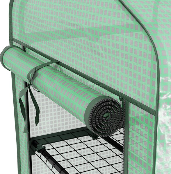 Outsunny Three-Tier Mini Greenhouse - Green Aosom UK
