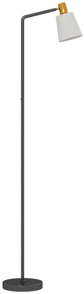 HOMCOM Floor Lamp with 350° Rotatable Head, Modern Standing Lamp with 3000K/4000K/6500K Colour Temperatures for Living Room Bedroom Office, Black