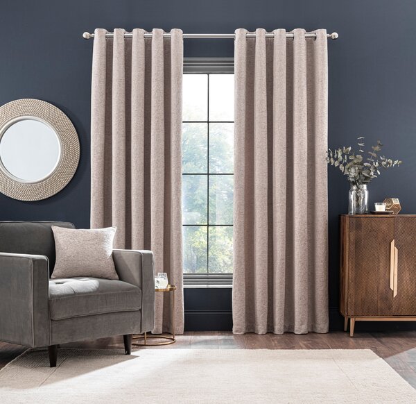 Textured Chenille Eyelet Curtains