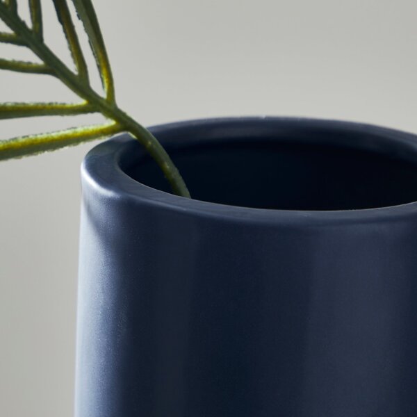 Elements Navy Ceramic Vase