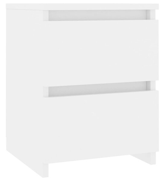 Bedside Cabinet White 30x30x40 cm Engineered Wood