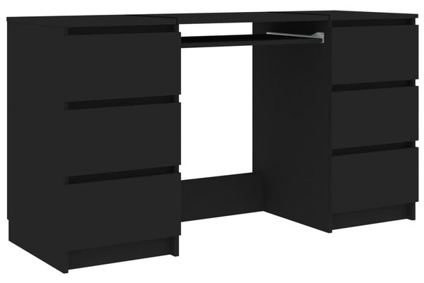 Writing Desk Black 140x50x77 cm Engineered Wood