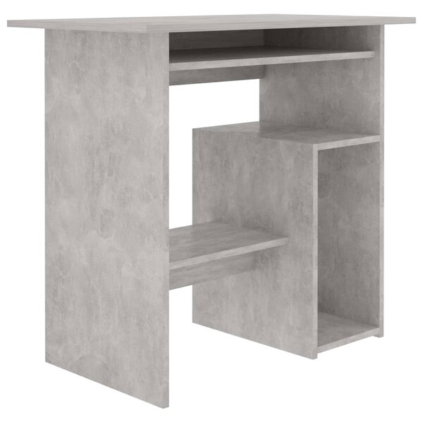 Desk Concrete Grey 80x45x74 cm Engineered Wood