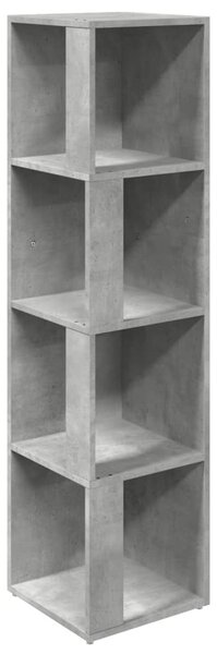 Corner Cabinet Concrete Grey 33x33x132 cm Engineered Wood