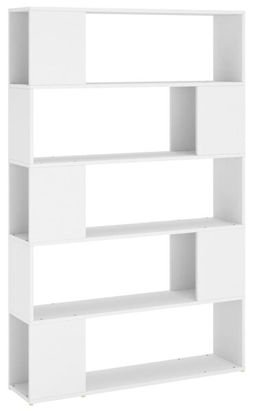 Book Cabinet Room Divider White 100x24x155 cm Engineered Wood