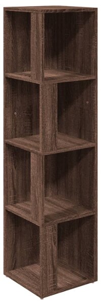 Corner Cabinet Brown Oak 33x33x132 cm Engineered Wood