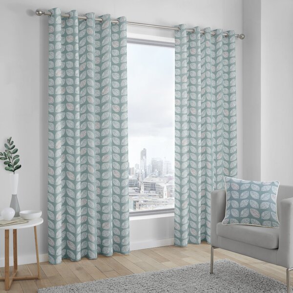 Fusion Delft Eyelet Curtains