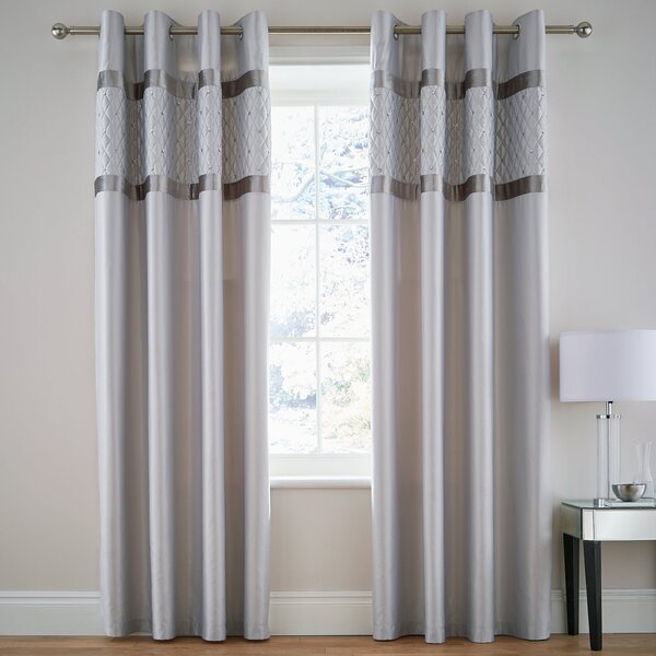 Catherine Lansfield Sequin Cluster Eyelet Curtains