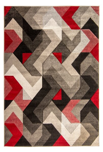 Hand Carved Aurora Geometric Rug