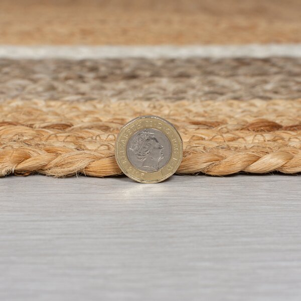 Natural Jute Border Rug