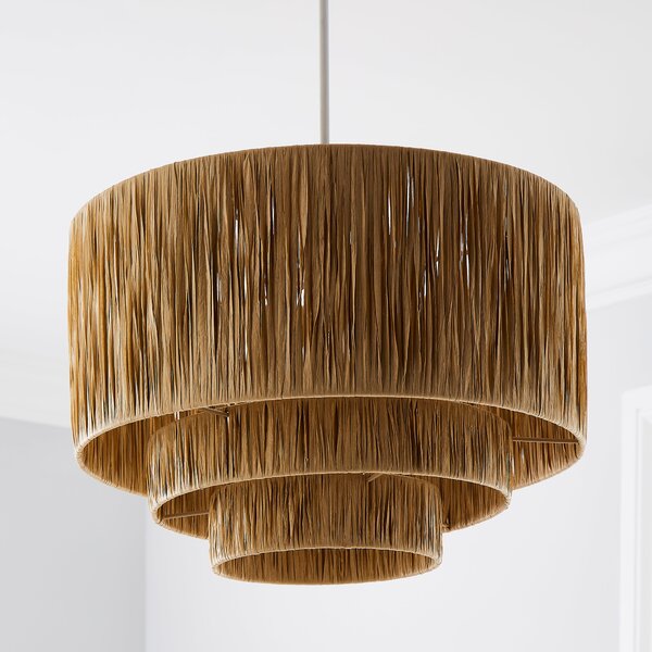 Ruolan Raffia 3 Tier Pendant Shade