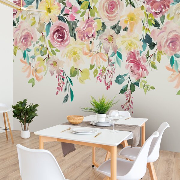 Watercolour Florals Wall Mural