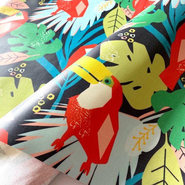 By the Metre Tropical Toucan Oil Cloth