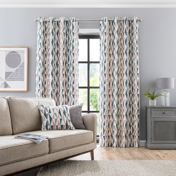 Elements Triangles Eyelet Curtains