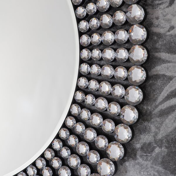 Sheriton Jewelled Round Wall Mirror