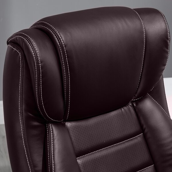 Vinsetto High Back Massage Office Chair w/ 6-Point Vibration, Ergonomic Office Chair, Ergonomic Desk Chair w/ Adjustable Height, Brown Aosom UK