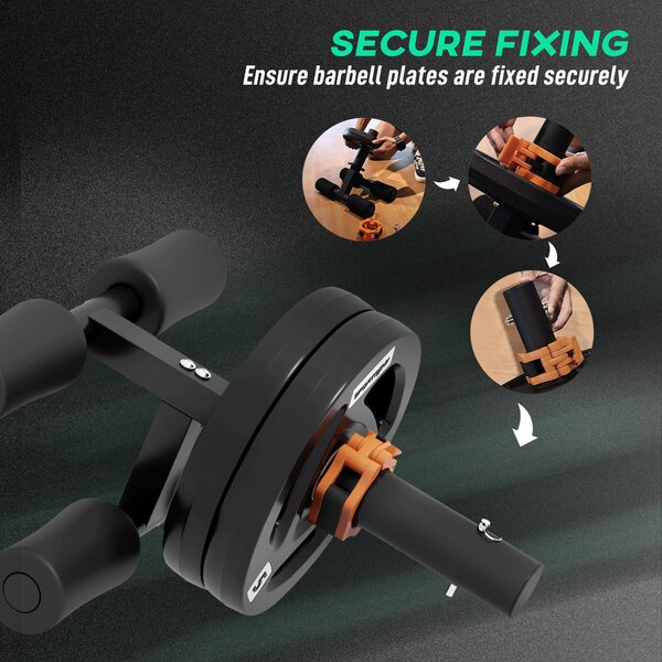 SPORTNOW Tib Bar with 2 x 5kg Olympic Weight Plates, Tibialis Trainer Calf Raise Machine for Shin Splints and Knee Pain Relief Aosom UK