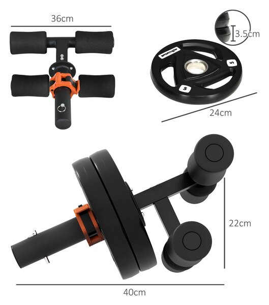 SPORTNOW Tib Bar with 2 x 5kg Olympic Weight Plates, Tibialis Trainer Calf Raise Machine for Shin Splints and Knee Pain Relief Aosom UK