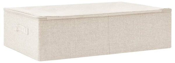 Storage Box Fabric 70x40x18 cm Cream