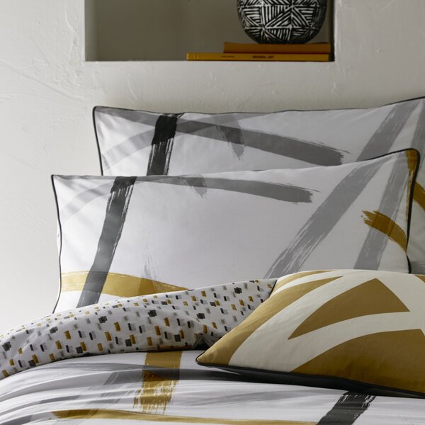 Appletree Leda Abstract Print Reversible 100% Cotton Duvet Cover and Pillowcase Set