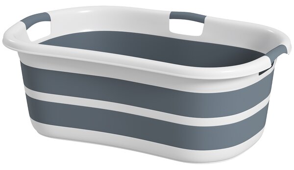 PawHut Dog Bath Tub, Portable Foldable Dog Bathtub with Drainage Hole, for Small Dogs Puppies Grey