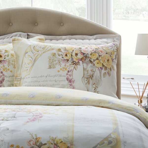 Dorma Hartington 100% Cotton Reversible Duvet Cover and Pillowcase Set