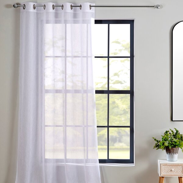 Crushed Eyelet Single Voile Panel