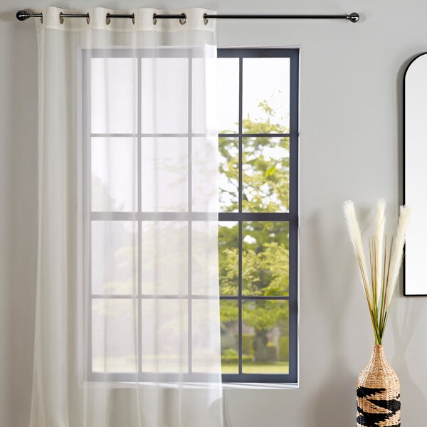 Sheer Elegance Eyelet Single Voile Panel