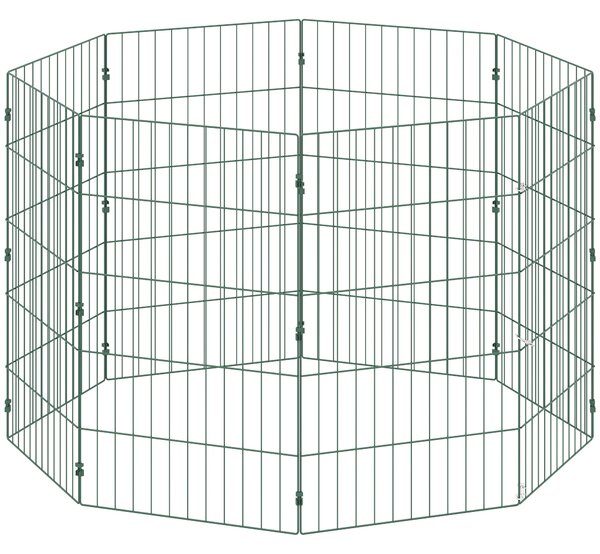 PawHut 8 Panel Pet Playpen for Medium Dogs Indoor Outdoor 80 cm Height