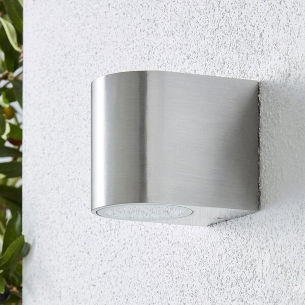 Tam Down Lighter Steel Outdoor Wall Light