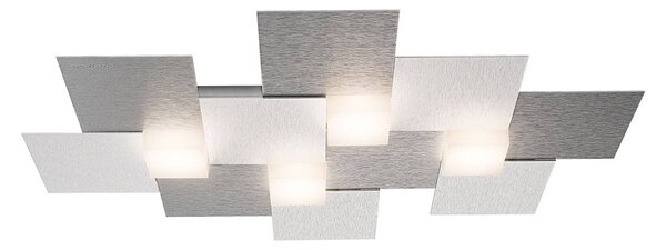 GROSSMANN Creo ceiling 4-bulb 55x38.5 aluminium