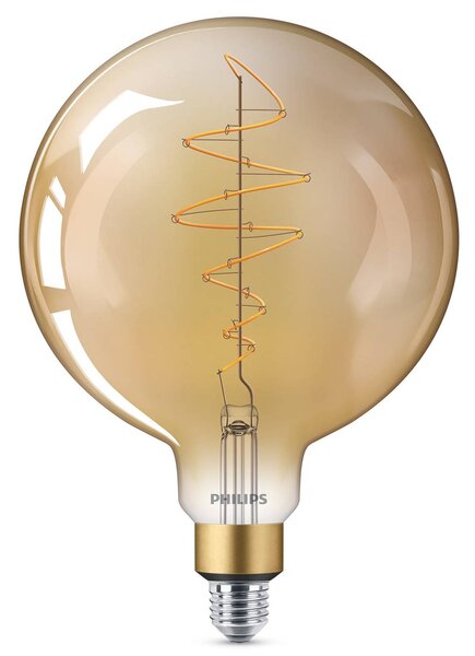 Philips E27 Giant globe LED bulb 7 W gold dimmable