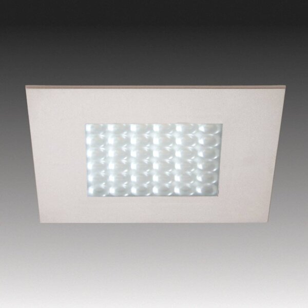 Q 68 LED recessed light in stainless steel look