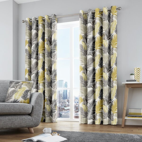 Fusion Tropical Eyelet Curtains