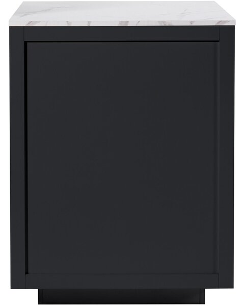 Extendable Bar Table with 2 Drawers and 4 Compartments, Expandable Kitchen Island for 2–6 People, 133-202L x 70W x 93.5H cm, Black Aosom UK